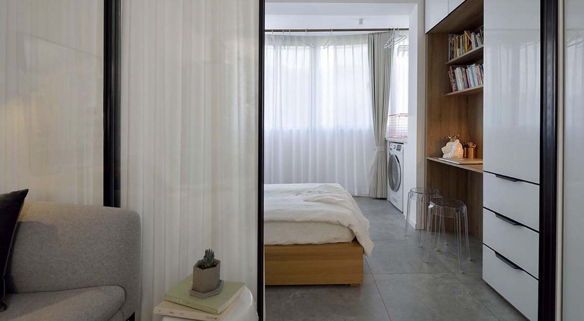 客廳入臥室實(shí)景圖