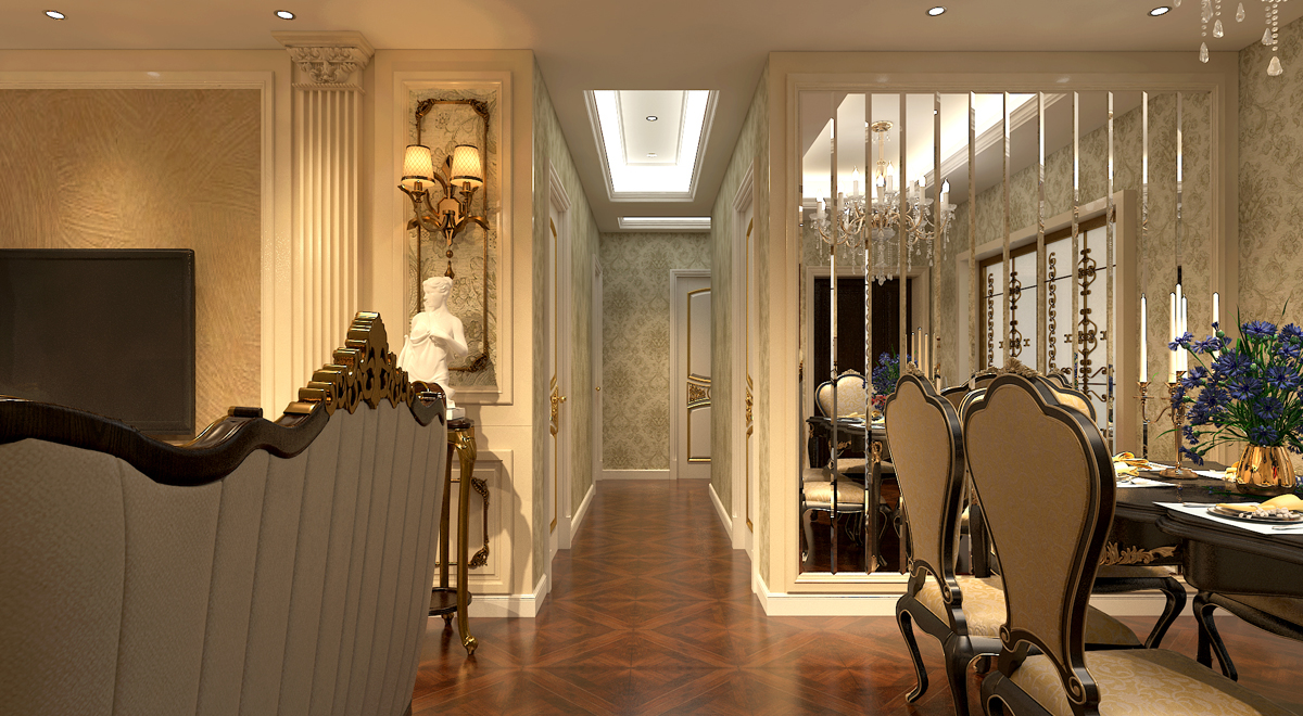 餐客廳之間過道