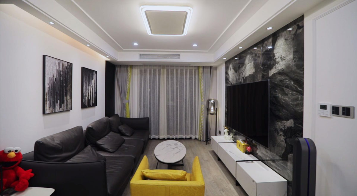 80㎡ ｜ 黑白灰極簡(jiǎn)風(fēng)格-電視欄目案例    