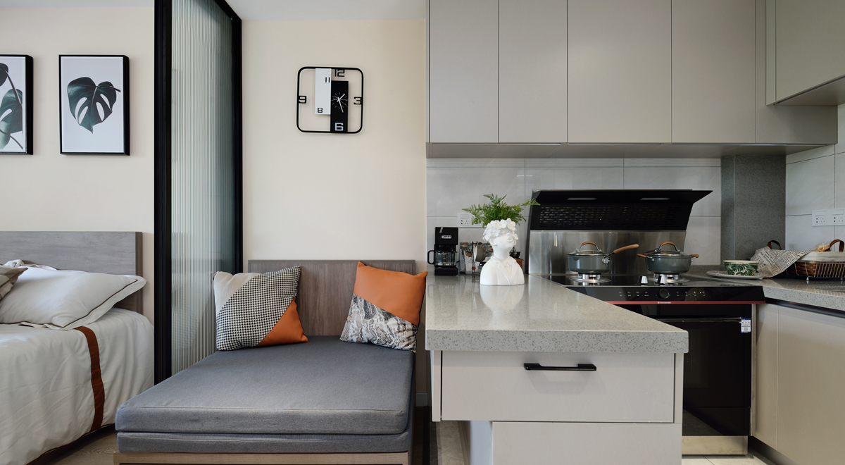 客廚實(shí)景效果圖